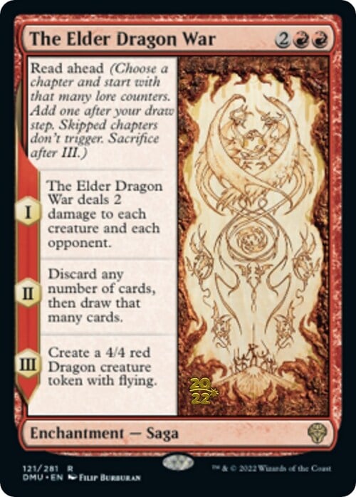 The Elder Dragon War Card Front