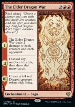 The Elder Dragon War Card Front