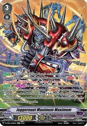 Juggernaut Maximum Maximum [V Format] Card Front