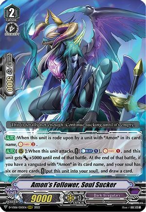 Amon's Follower, Soul Sucker [V Format] Card Front