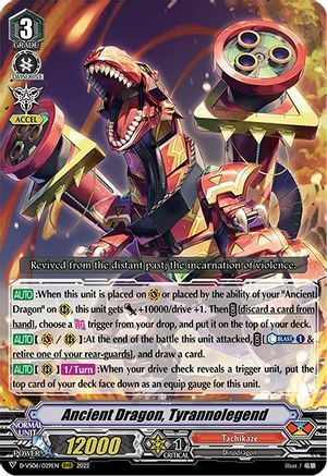 Ancient Dragon, Tyrannolegend [V Format] Card Front