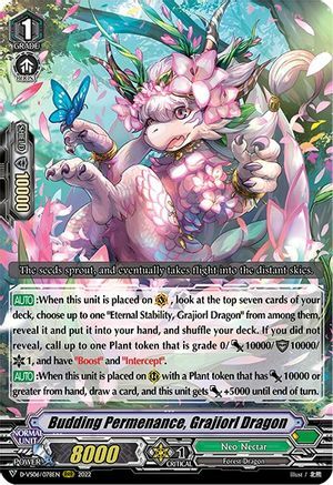 Budding Permenance, Grajiorl Dragon Card Front