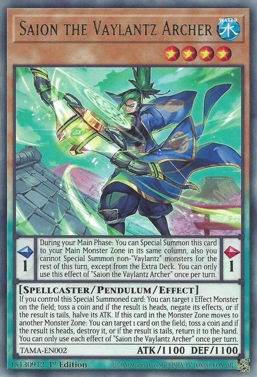 Saion the Vaylantz Archer Card Front