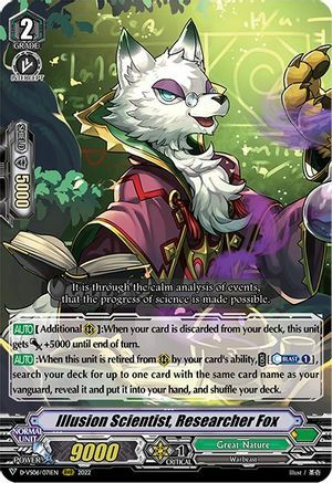 Illusion Scientist, Researcher Fox [V Format] Card Front