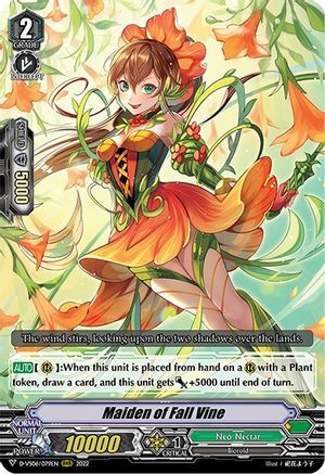 Maiden of Fall Vine Card Front