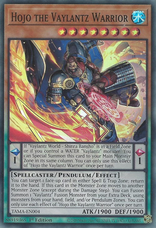 Hojo the Vaylantz Warrior Card Front