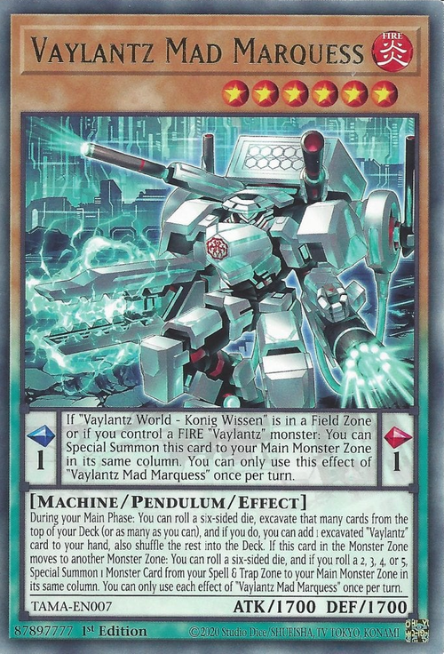 Vaylantz Mad Marquess Card Front
