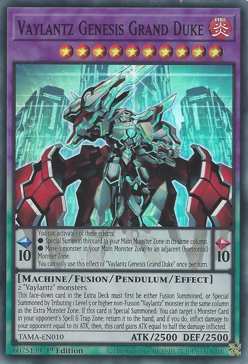 Vaylantz Genesis Grand Duke Card Front