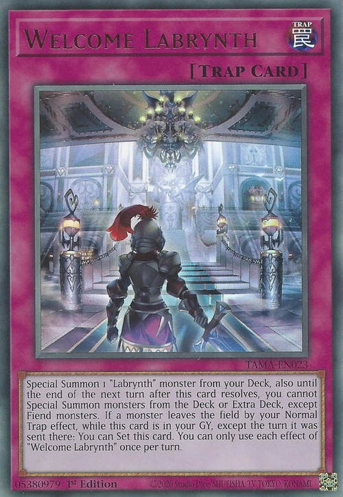 Welcome Labrynth Card Front