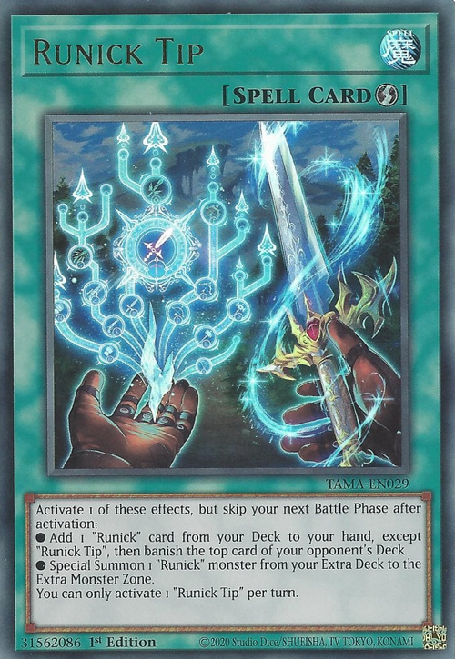 Runick Tip Card Front