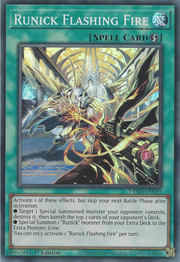 Runick Flashing Fire · Super Rare 030