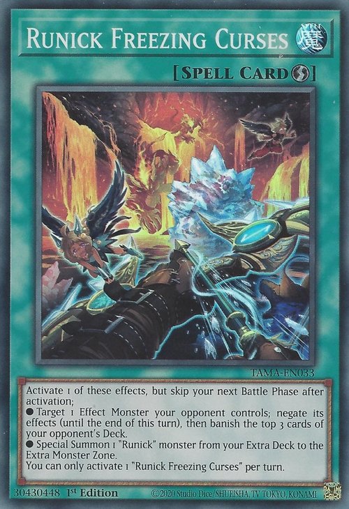 Runick Freezing Curses Card Front