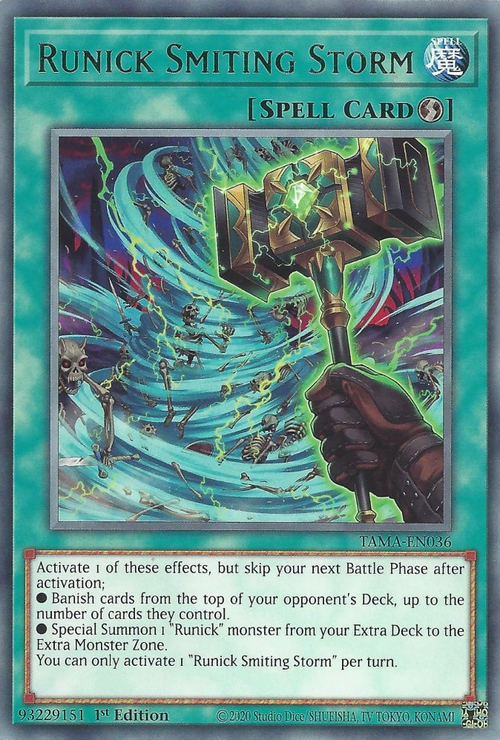Runick Smiting Storm Card Front