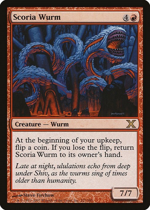 Wurm della Lava Card Front