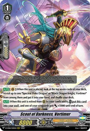 Scout of Darkness, Vortimer [V Format] Card Front