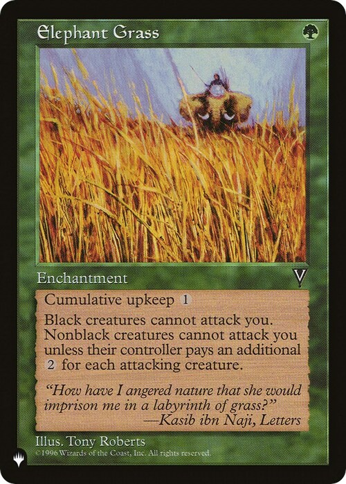 Elephant Grass Card Front