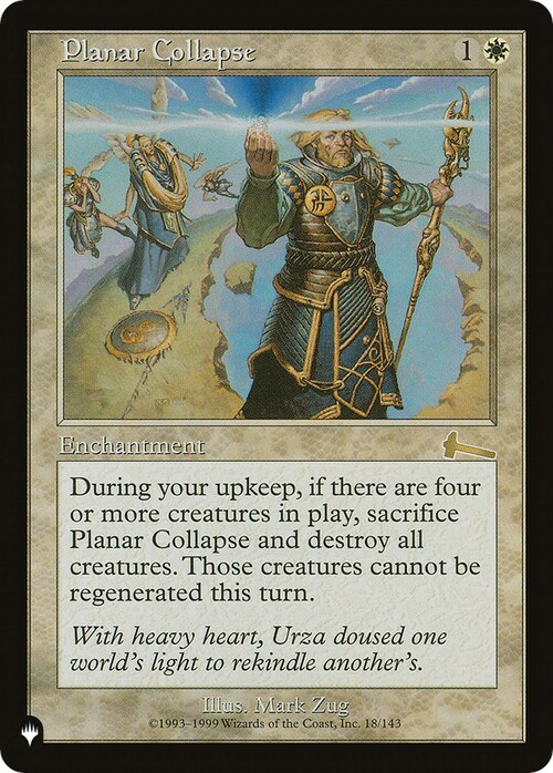 Planar Collapse Card Front