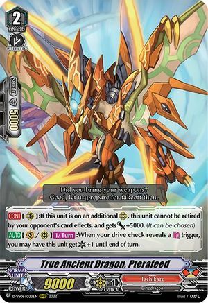 True Ancient Dragon, Pterafeed [V Format] Card Front