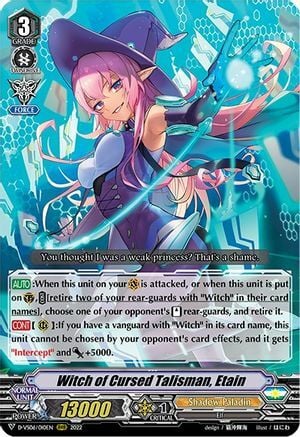 Witch of Cursed Talisman, Etain [V Format] Card Front