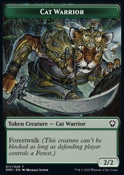 Cat Warrior Card Front