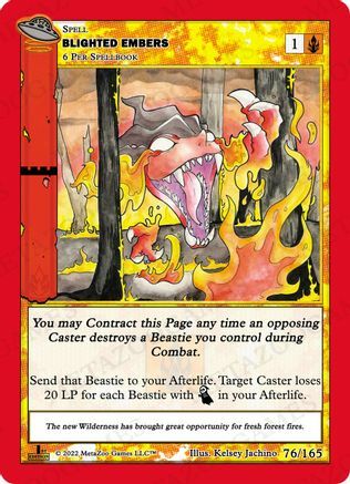 Blighted Embers Card Front