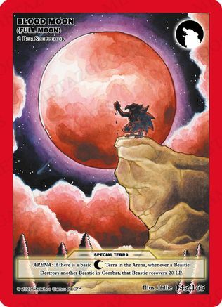 Blood Moon (Full Moon) Card Front