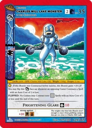 Charles Mill Lake Monster Card Front