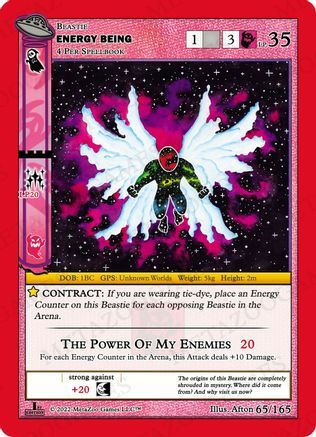 Energy Being Card Front