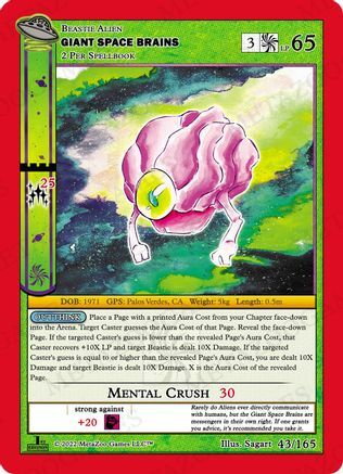 Giant Space Brains Card Front