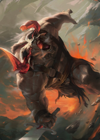 Art Series: Furious Bellow Card Front