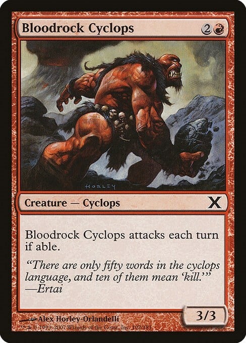 Bloodrock Cyclops Card Front