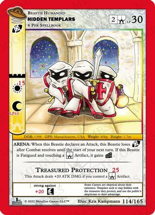Hidden Templars Card Front