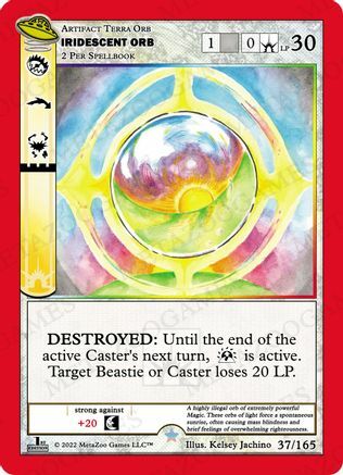 Iridescent Orb Card Front