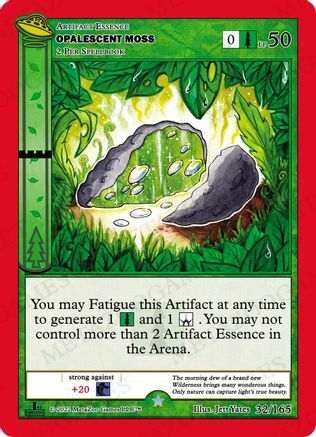 Opalescent Moss Card Front