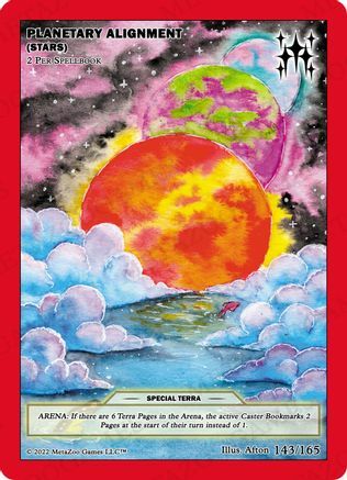 Planetary Alignment (Stars) Card Front