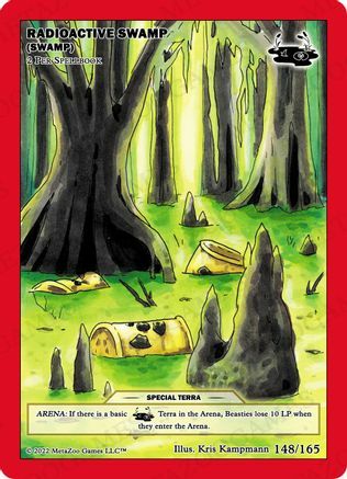 Radioactive Swamp (Swamp) Card Front