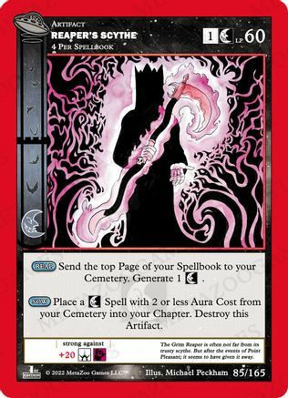 Reaper's Scythe Card Front