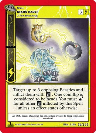 Static Hault Card Front