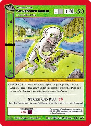 The Haddock Goblin Card Front