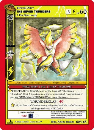 The Seven Thunders Card Front