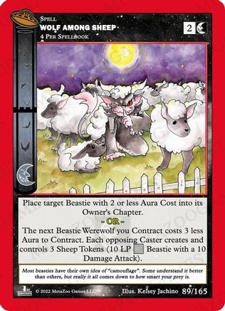 Wolf Among Sheep Card Front