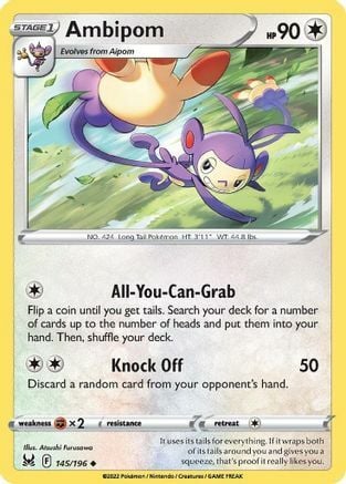 Ambipom [All-You-Can-Grab | Knock Off] Card Front
