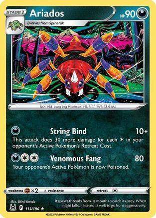 Ariados [String Bind | Venomous Fang] Frente