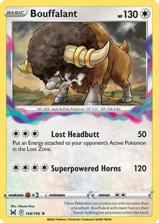 Bouffalant [Lost Headbutt | Superpowered Horns] Card Front
