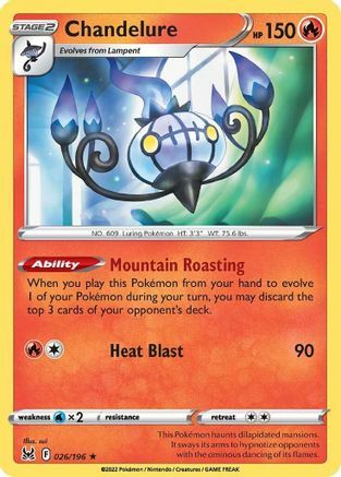 Chandelure [Mountain Roasting | Heat Blast] Card Front