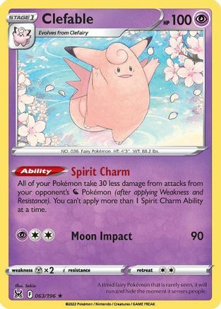 Clefable [Spirit Charm | Moon Impact] Card Front