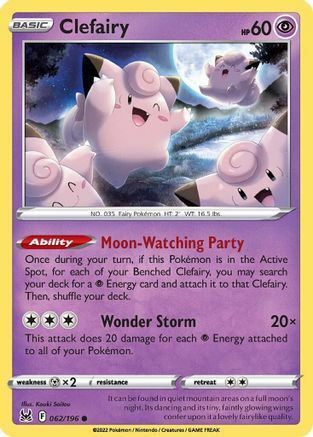 Clefairy [Moon-Watching Party | Wonder Storm] Card Front