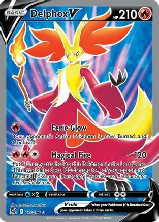 Delphox V Card Front