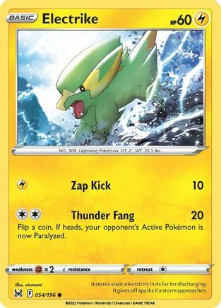 Electrike [Zap Kick | Thunder Fang] Card Front