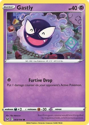 Gastly [Furtive Drop] Card Front